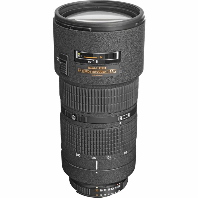 Nikon ED AF NIKKOR80-200mm 2.8D望遠レンズ - レンズ(ズーム)