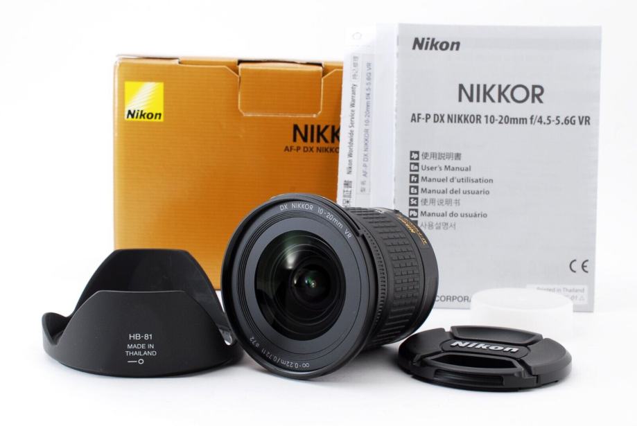 Nikon objektiv DX mm 10-20 f/4,5-5,6 VR Nikkor AF-P