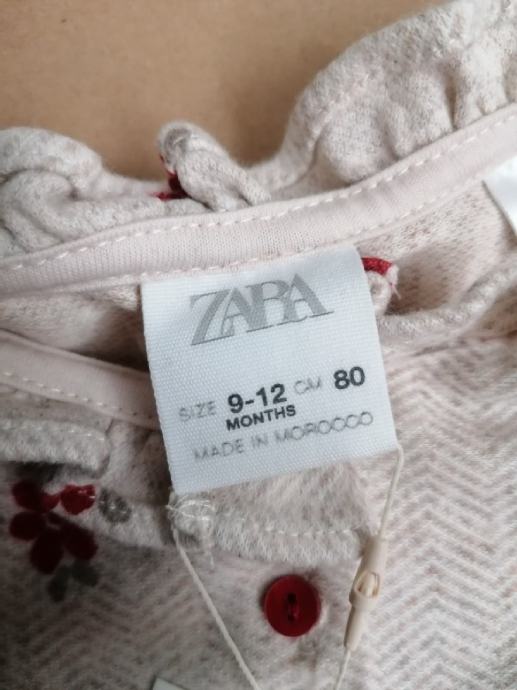 Haljina za bebu, Zara, nova s etiketom, vel 9-12m, 80cm