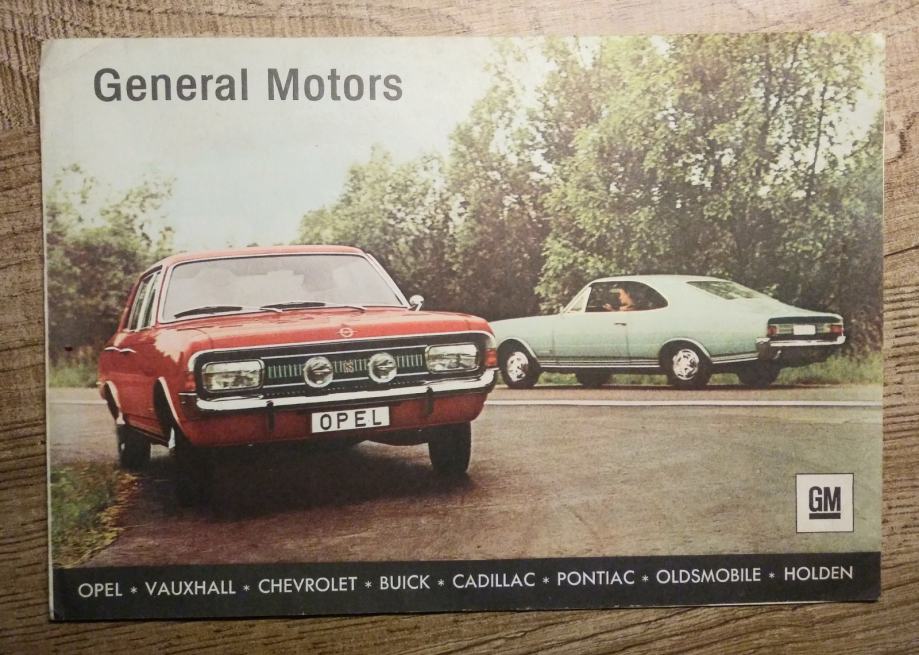 General Motors - stari prospekt iz '70-tih