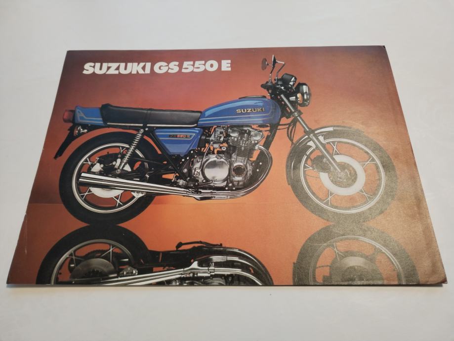 ORIGINALNI PROSPEKT motocikla SUZUKI GS 550 E BROCHURE