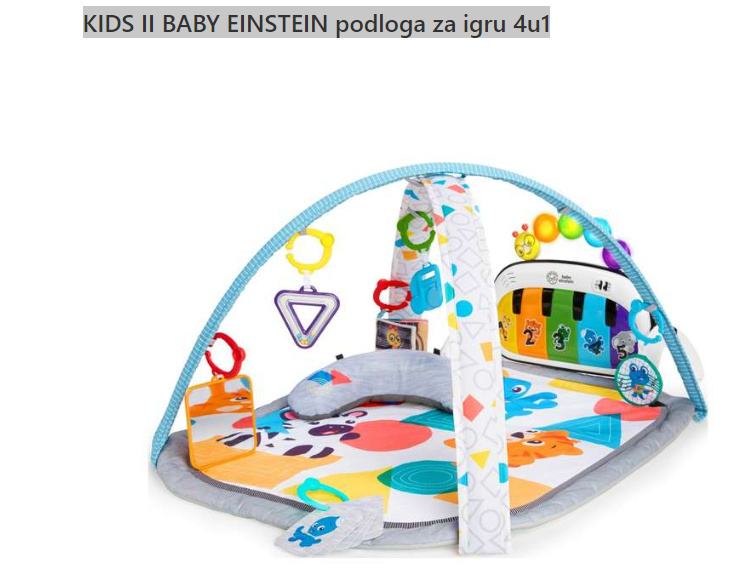 KIDS II BABY EINSTEIN podloga za igru 4u1