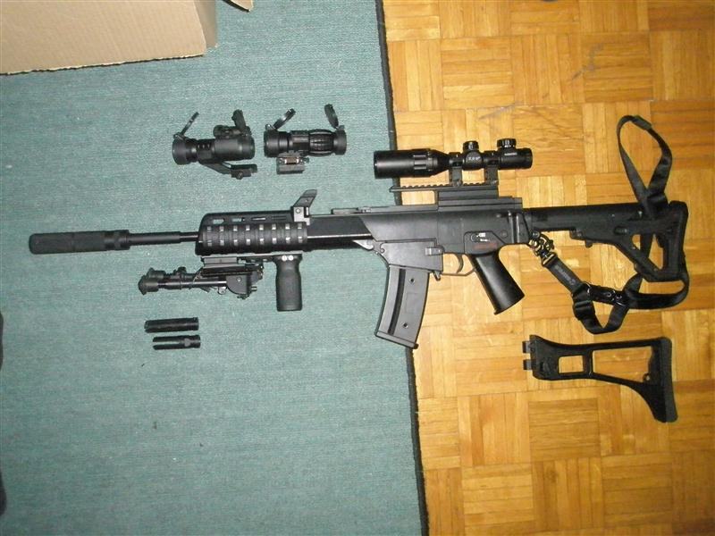 Airsoft G36K Heavy custom AEG (Lipo ready)