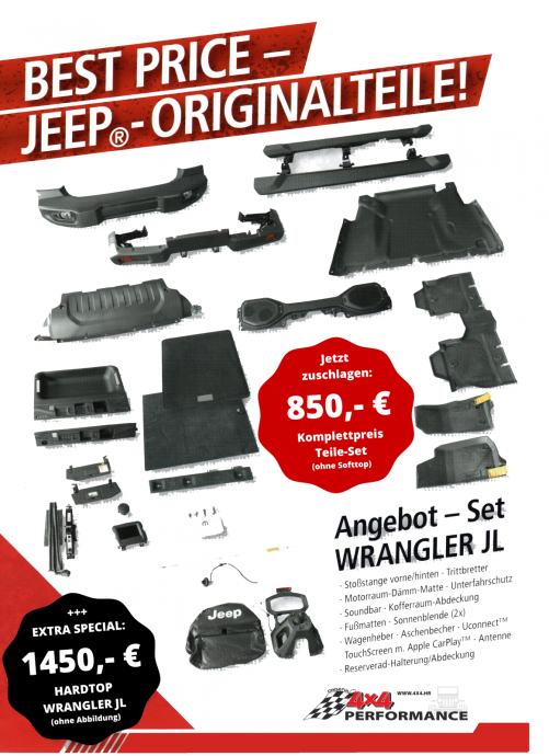 KOMPLET OPREME ZA JEEP WRANGLER JL