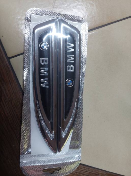 samoljepljive metalne oznake bmw vozila novo