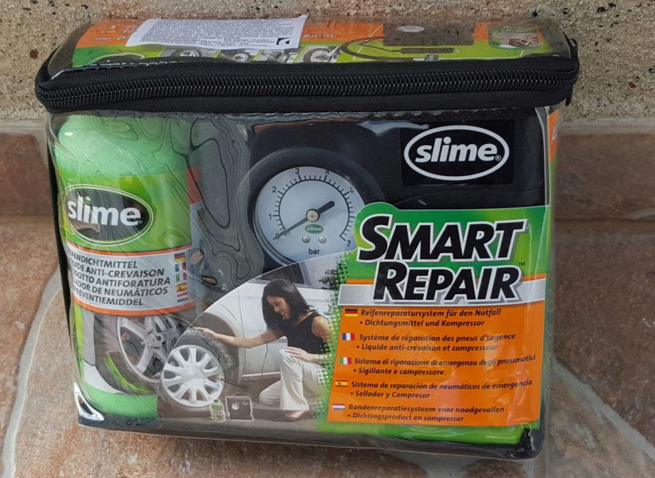 SLIME Kit anti-crevaison Smart-Repair pour moto