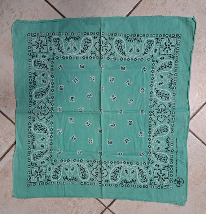 Marama - bandana 100 % pamuk ZELENA