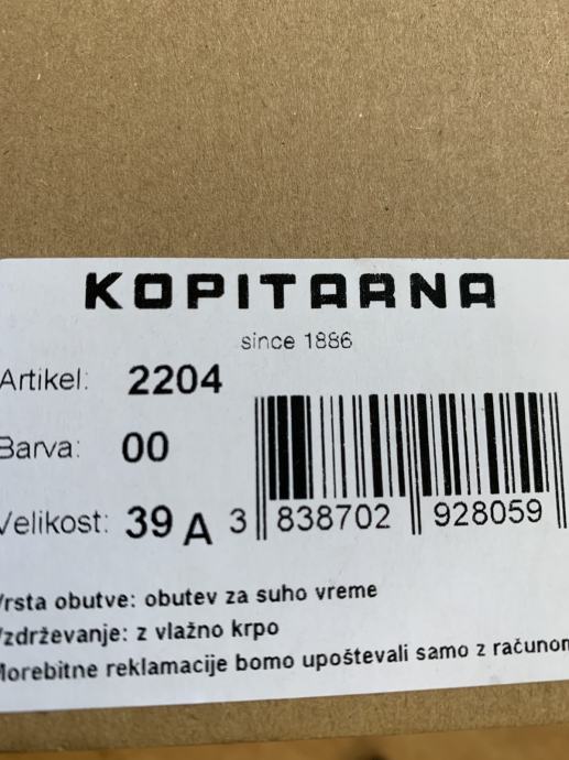 Kopitarna klompe 2204-broj 39 bijele