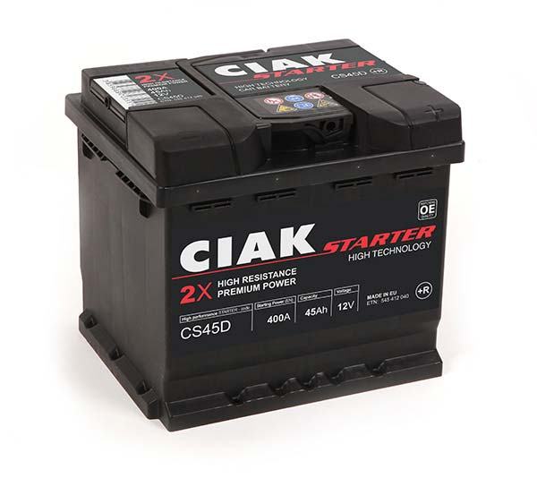 Akumulator CIAK Starter 45Ah D+ 400A