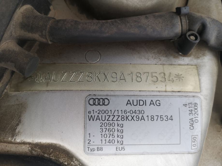 DIJELOVI AUDI A4 B8 2.0 TDI,105 KW,2009 G.P,KODNA OZNAKA MOT. CAG