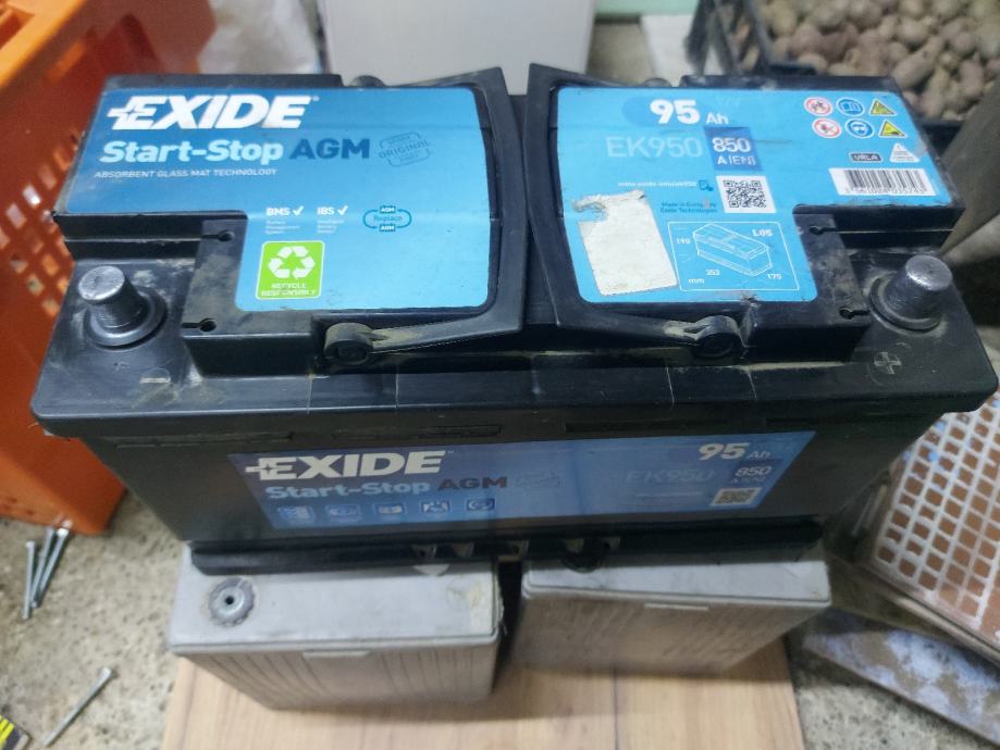 exide agm  ek950