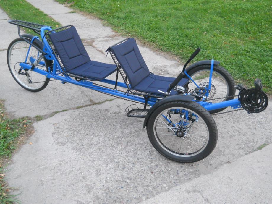 electric tandem recumbent trike