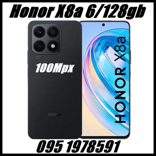 Honor X8a 6/128gb Black,korišten,kao nov(Telefon i punjač) 80eu