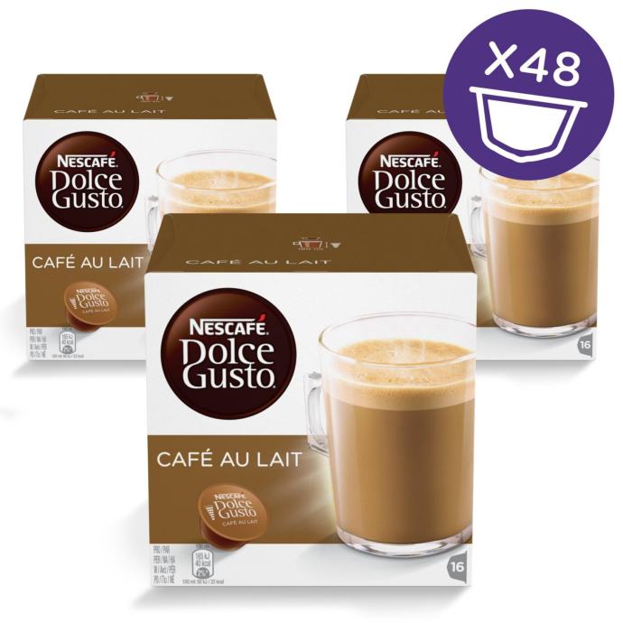 3x Dolce Gusto Cafe Au Lait kapsule