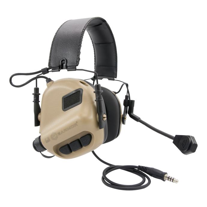 EARMOR M32 AKTIVNE SLUŠALICE - ELECTRONIC HEARING PROTECTOR TAN