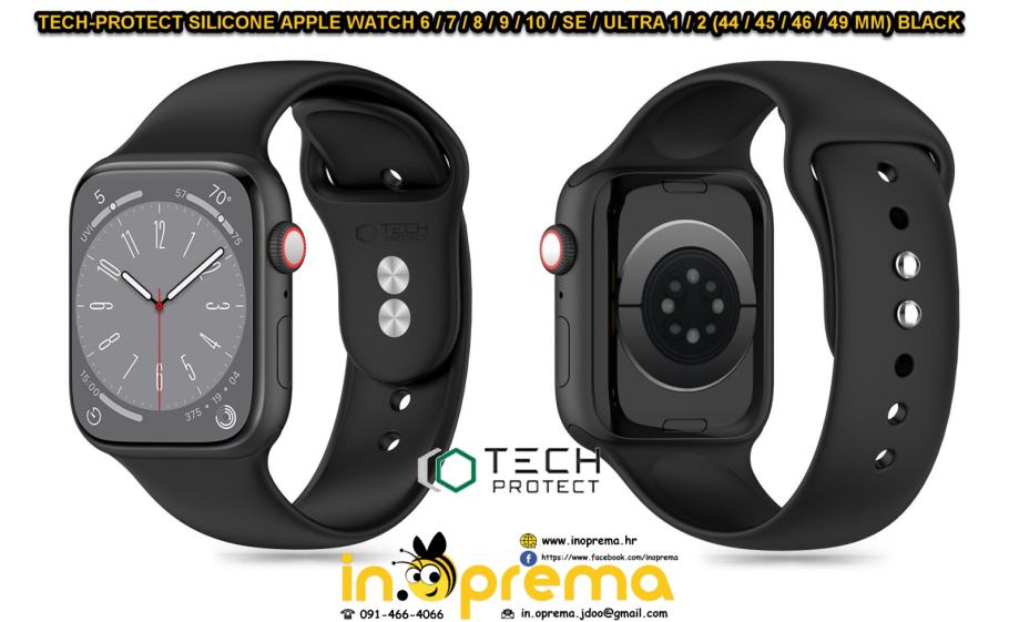 APPLE WATCH NARUKVICA SILIKONSKA REMEN 7 8 9 10 SE ULTRA 1 2 44 45 MM