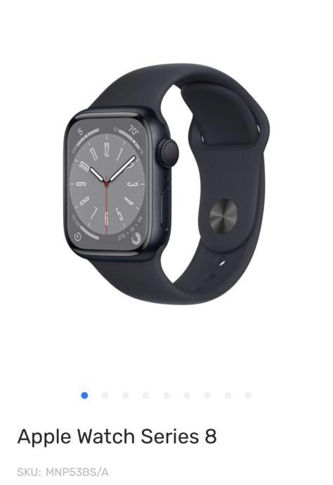 APPLE Watch Serija 8 GPS 45 Mm Midnight Aluminium Case With Midnight S