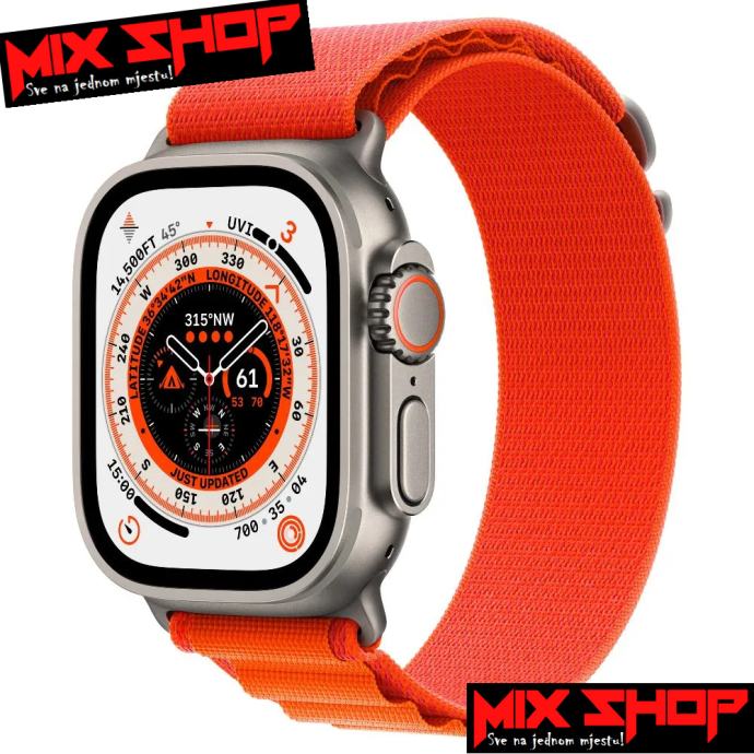 APPLE WATCH ULTRA 49mm ORANGE ALPINE LOOP ◆NOVO◆GARANCIJA◆ZAMJENA DA◆