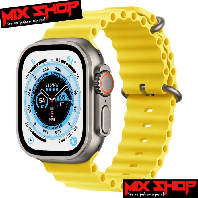 APPLE WATCH ULTRA 49mm YELLOW OCEAN BAND ◆NOVO◆GARANCIJA◆ZAMJENA DA◆