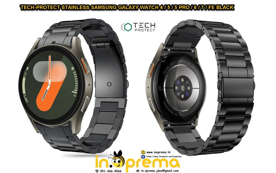 SAMSUNG GALAXY WATCH 4 5 5 PRO 6 7 FE NARUKVICA REMEN METALNA STAINLES