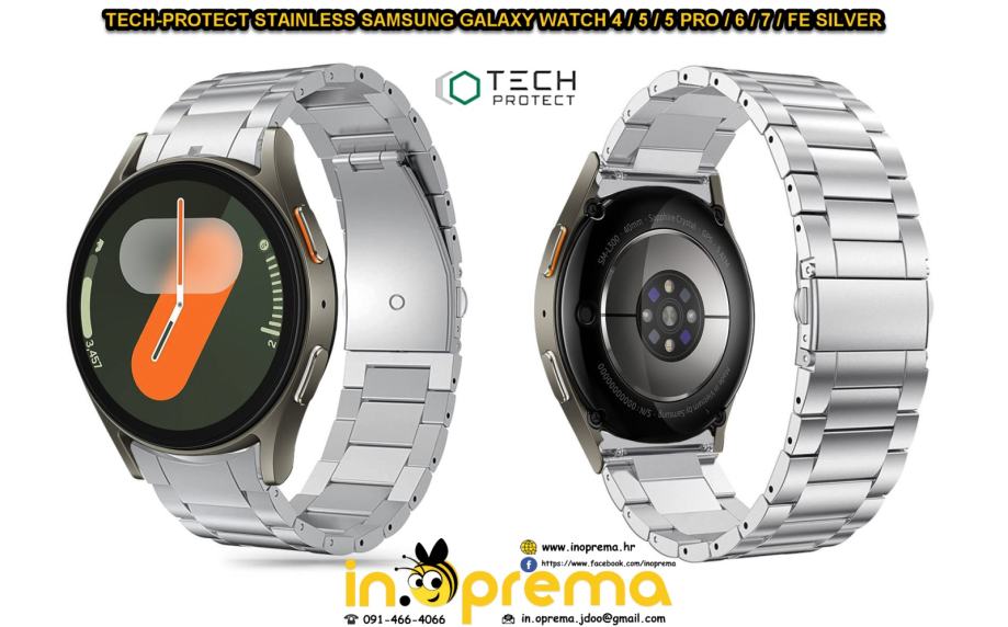 SAMSUNG GALAXY WATCH 4 5 5 PRO 6 7 FE NARUKVICA REMEN METALNA STAINLES