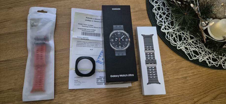 Samsung galaxy watch ultra 47mm/LTE TITANIUM SILVER..NOVO