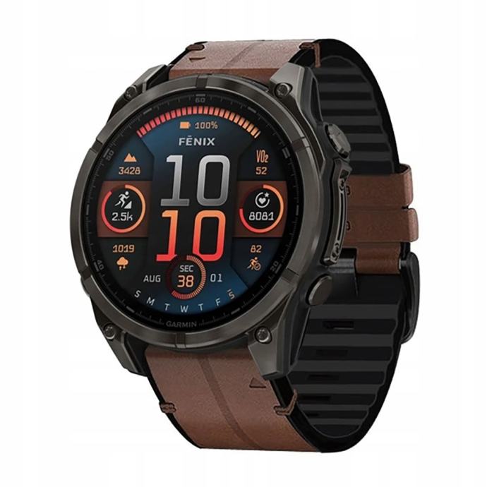 TECH-PROTECT SILICONE PU narukvica za GARMIN FENIX 5X-8 (51 mm) smeđa