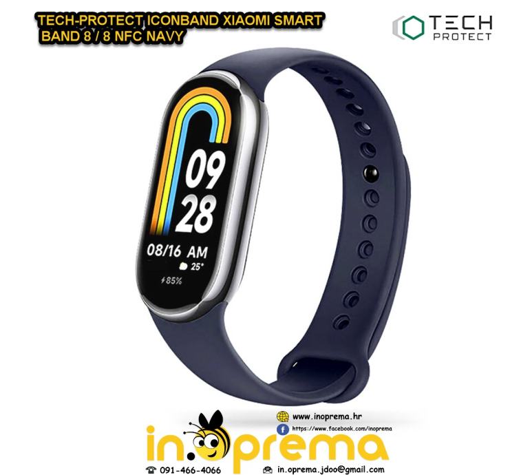 XIAOMI SMART BAND 8 8 NFC NARUKVICA REMEN ORIGINAL TECH-P SILIKONSKA