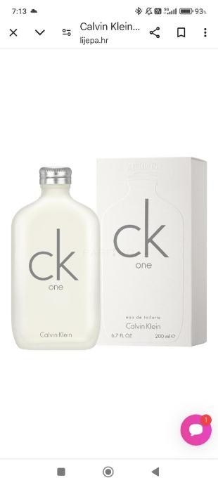 CK unisex 200ml nov orginal