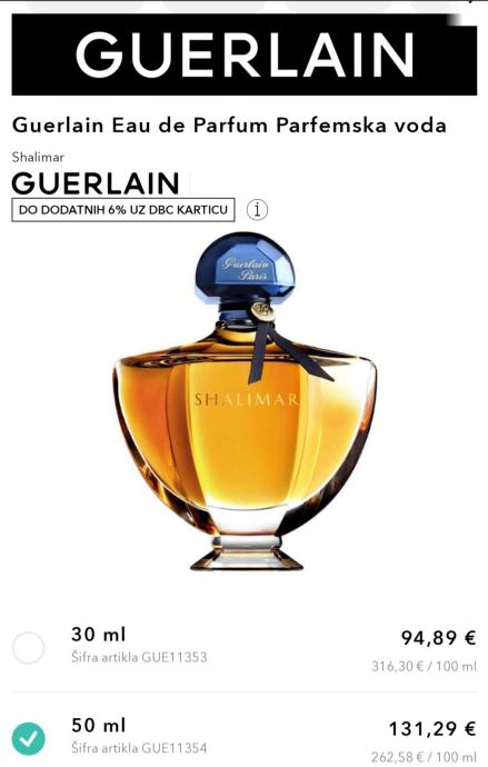 Guerlain Shalimar parfem