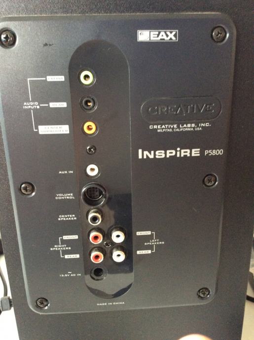 Схема creative inspire p5800