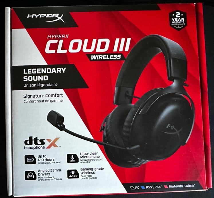 *NOVO* HyperX Cloud III Bežične slušalice