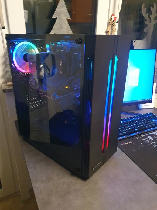 GAMING PC--Ryzen 5 1600X + RX 570 8Gb ..RAM 16Gb..RGB Kućište-Win 10