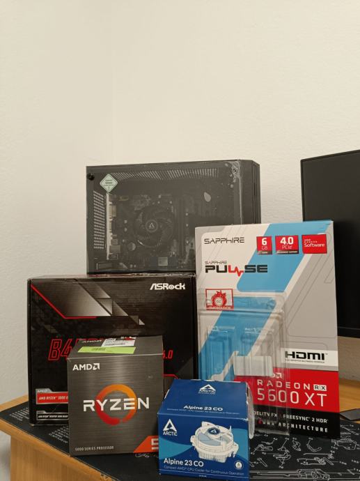 GAMING PC - Ryzen 5 3600, RX 5600XT 6GB, 16GB RAM, 256 SSD, 1TB HDD