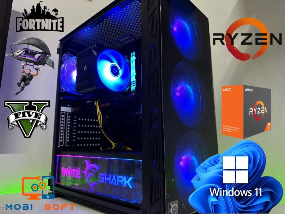 ✅ GAMING PC ✅ Ryzen 7 5700X | 32GB DDR4 | RX6600 8GB | SSD | R1