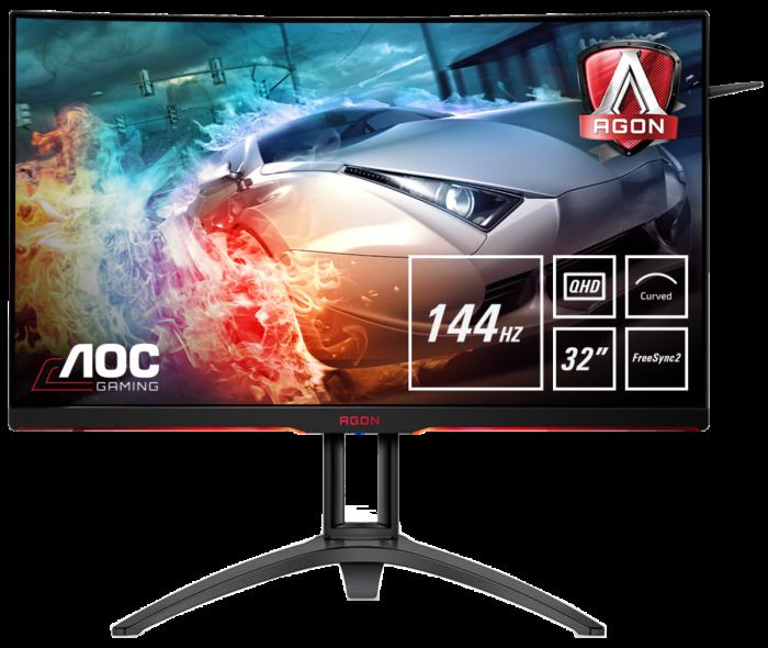 Gaming PC (Ryzen, GTX1070) i AOC monitor 32" 2K 144Hz, M.2 SSD