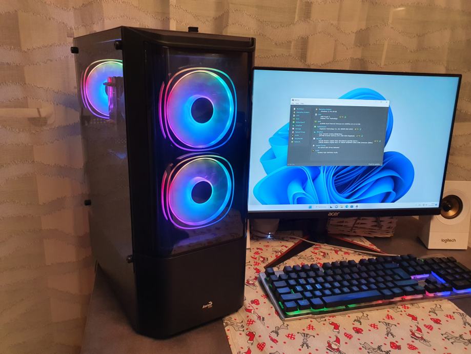 GAMING PC--Ryzen3 3300X + GTX 1070 8Gb..RAM 16Gb.M2 SSD+HDD-Win 11