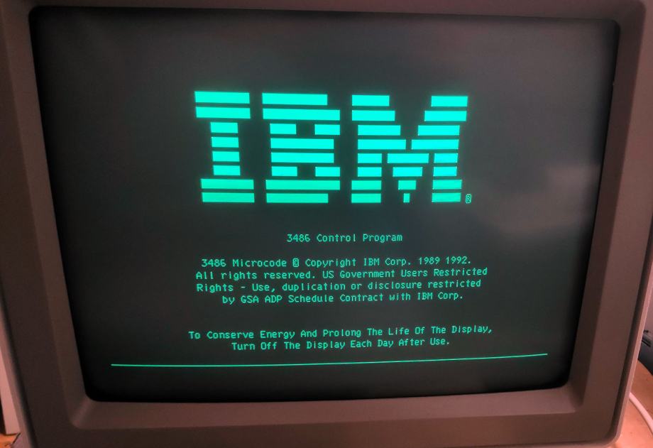 IBM Terminal 3486 Info Window II InfoWindow II RETRO Twinax