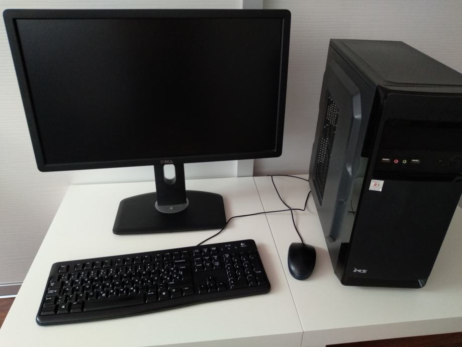 PC (Intel i3, 16GB RAM, 120GB SSD) + 23" Dell monitor + tipkovnica/miš