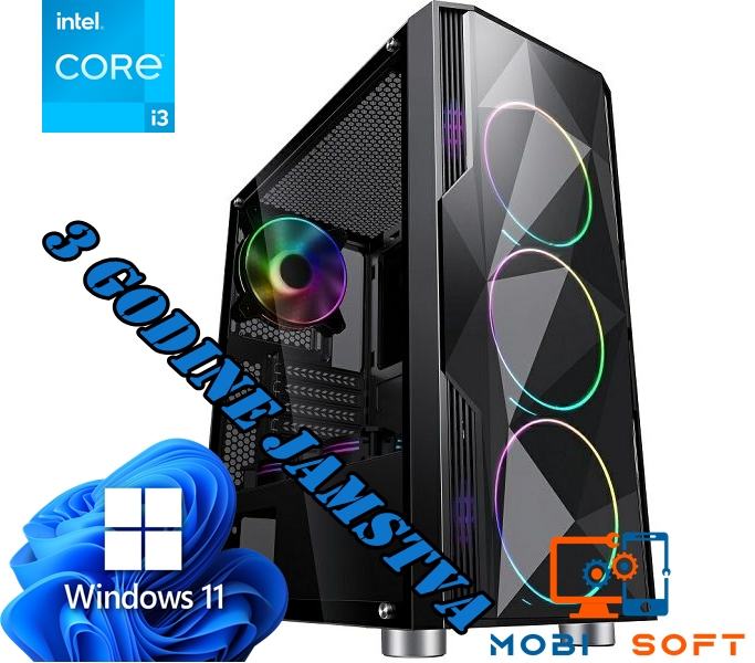 ✅️ PC RAČUNALO ✅️ Intel i3 | 16GB DDR4 | RTX3050 6GB | 512GB SSD