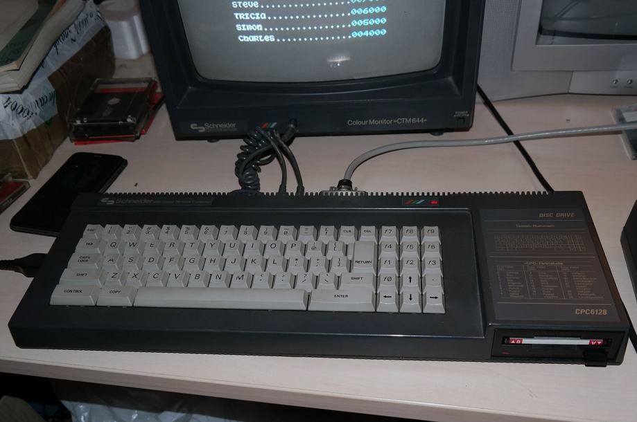 Retro računalo Amstrad Schneider CPC 6128 + color monitor + printer +