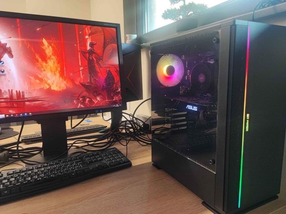 ⭐RGB Gaming PC⭐ Ryzen 5 3600•16GB DDR4•GTX 1080 TI 11GB •SSD•WINDOWS