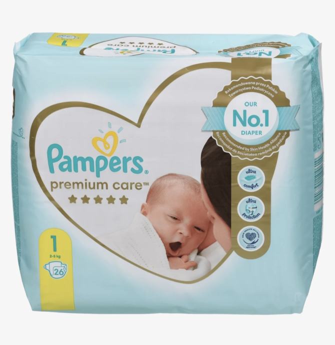 Pampers pelene premium care vel 1