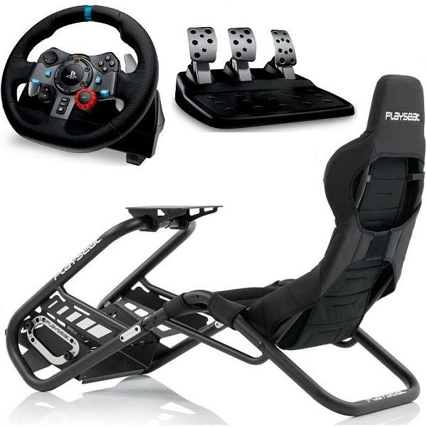 Playseat Trophy Black +Volan Logitech G29 PS4/PS5/PC,novo u trgovini