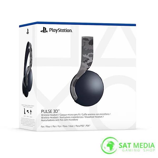 PS5/PS4 Pulse 3D Wireless Headset Gray Camo Slušalice novo,račun