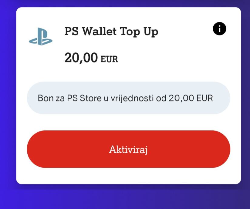 Playstation Vouchers + A1 bonovi