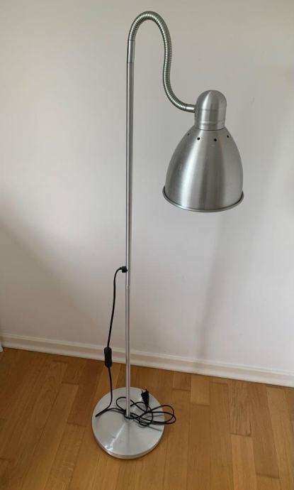 IKEA - Podna lampa za čitanje, aluminij efekt kroma