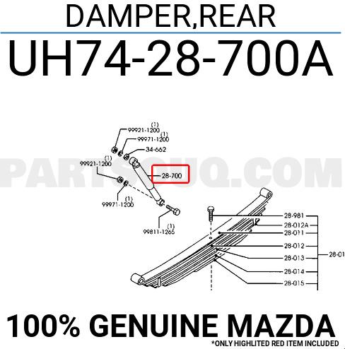 AKCIJA !!! ZADNJI AMORTIZERI ORIGINAL FORD RANGER - MAZDA B SERIJA