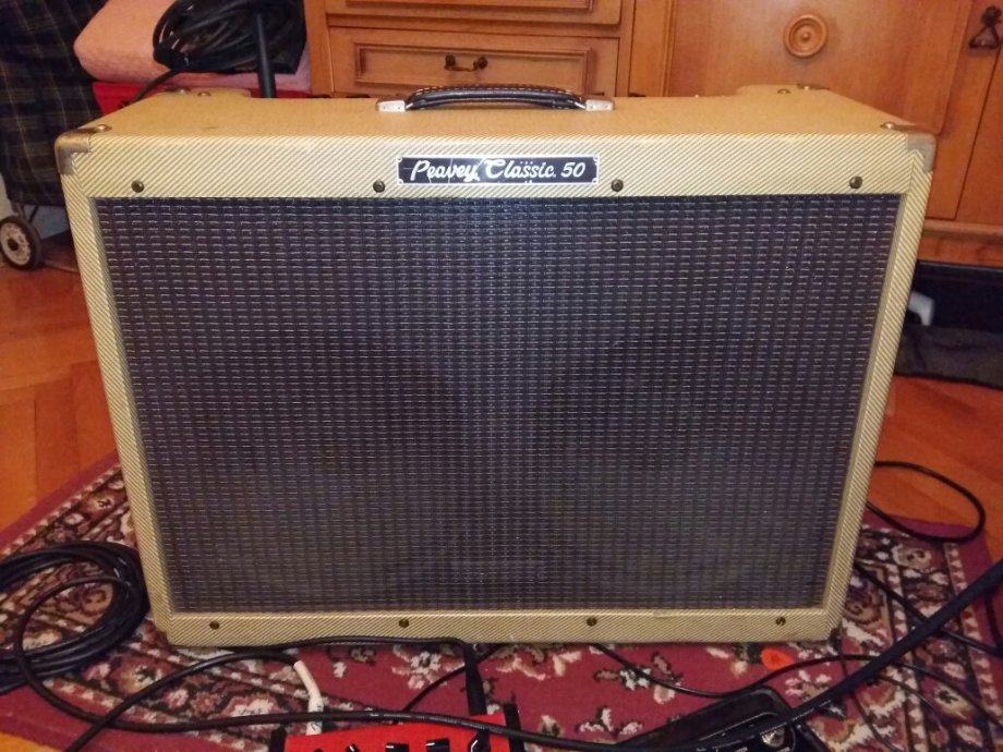 PEAVEY CLASSIC 50 TWEED 2X12" 7 lampi, prva serija, USA, odlično, 800€