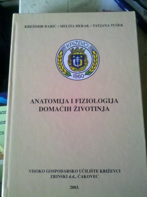 ANATOMIJA I FIZIOLOGIJA DOMAĆIH ŽIVOTINJA